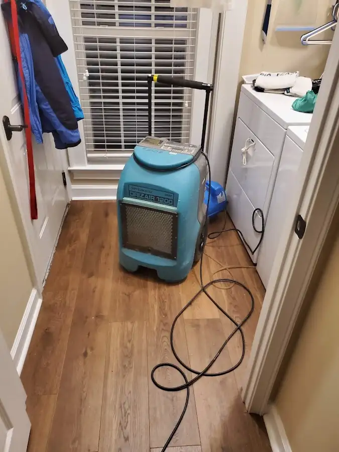 Commercial dehumidifier deployed for Flood Damage Cleanup in Millersville